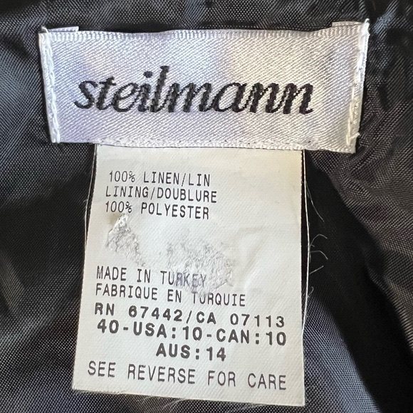 Steilmann linen sleeveless cropped lined structured top excellent condition - Picture 11 of 11